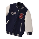 SARABANDA giubbino modello college bicolore con zip Blu per Bambino A050 BLU SARABANDA 