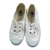 Chipie Sneakers Embroidered With Rubber Sole White For Girls
