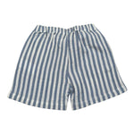 Petit Indi Bermuda Fantasia A Righe Bicolore per Neonato SS25BK7938N AZZURRO PETIT INDI 