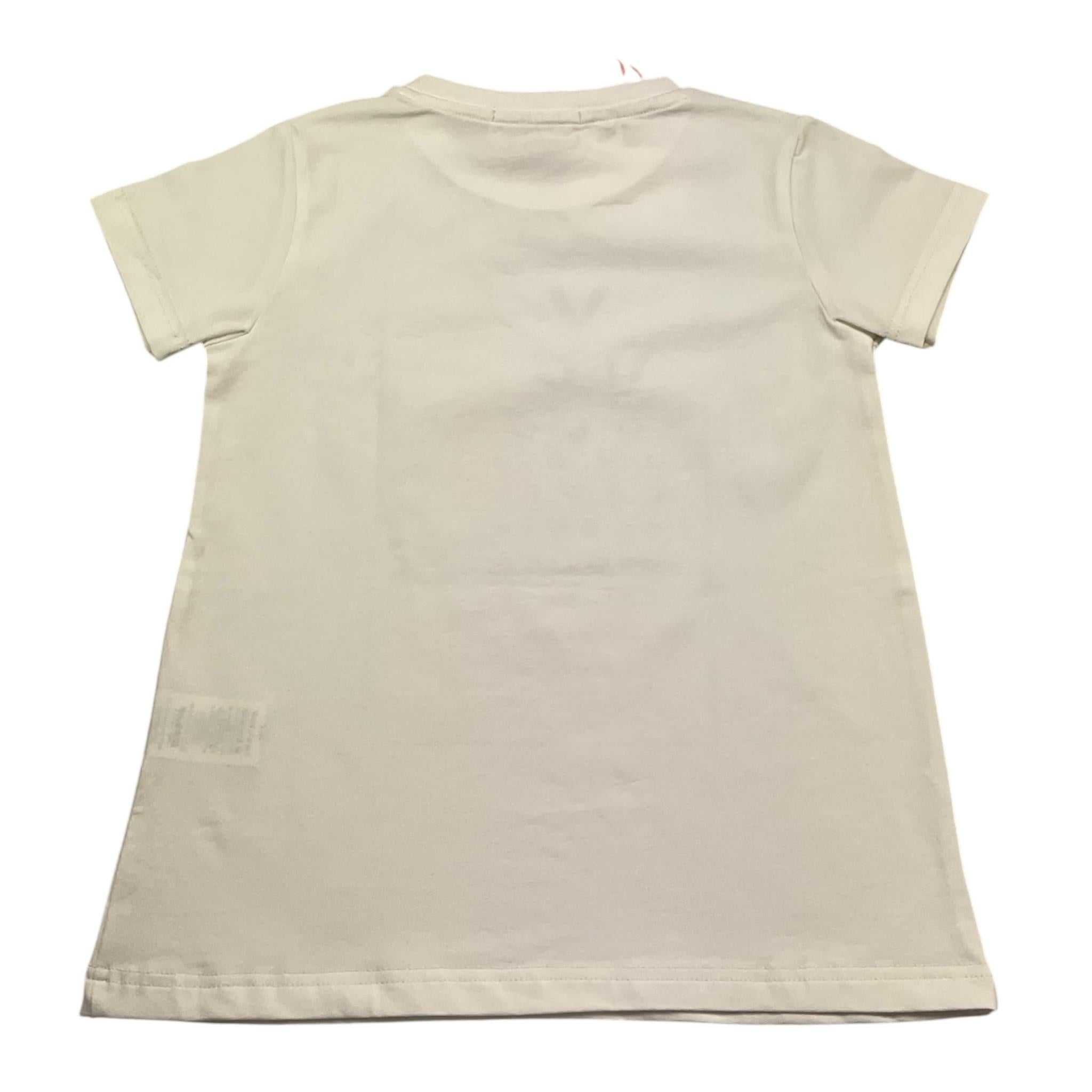 Vicolo T-Shirt Girocollo Tinta Unita con Stampa Logo per Bambina 3146MX00145 BIANCO VICOLO 