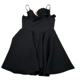 Elisabetta Franchi Abito A Bretelle Tinta Unita con Applicazioni per Bambina EFAB604X NERO ELISABETTA FRANCHI 