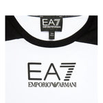 EMPORIO ARMANI shirt girocollo tinta unita con stampa Bianco per Bambino 6RBT65 BIANCO EMPORIO ARMANI 