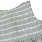 Babyvip Abito Tinta Unita con Fantasia A Righe per Neonata T1352 VERDE BABYVIP 