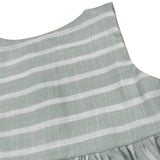 Babyvip Abito Tinta Unita con Fantasia A Righe per Neonata T1352 VERDE BABYVIP 