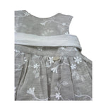 Le Bebe Abito Giromanica Cerimoniale Tinta Unia con Ricami per Neonata LBG373 BEIGE LE BEBE 