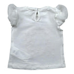 Miss Grant T-Shirt Girocollo Tinta Unita con Stampa In Contrasto per Neonata MG1336X BIANCO MISS GRANT 