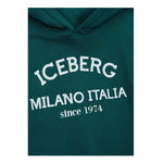 ICEBERG felpa chiusa con cappuccio tinta unita Verde per Bambino MFICE5335JX VERDE ICEBERG 