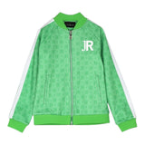 John Richmond Green Logo Zip Up Hoodie for Boys