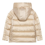 SAVE THE DUCK giubbino tinta unita con cappuccio Oro per Bambina J45650GJ ORO SAVE THE DUCK 