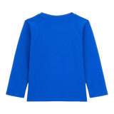 GUESS shirt girocollo tinta unita con stampa Cobalto per Neonato N4YI13K8HM4N COBALTO GUESS 