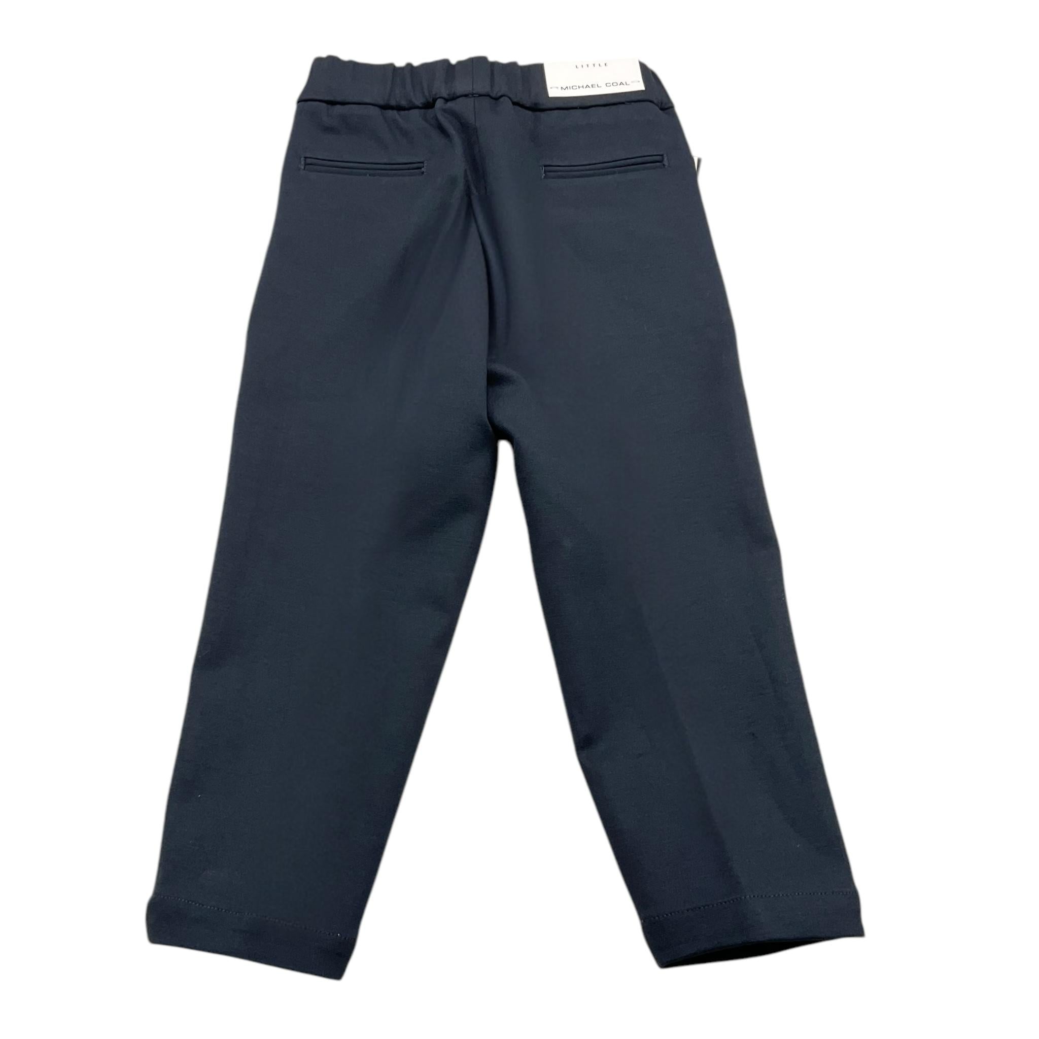MICHAEL COAL pantalone tinta unita con elastico in vita Blu per Bambino 020029 BLU MICHAEL COAL 