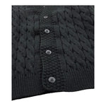 OFFICINA MILANESE cardigan tinta unita scollo a v Nero per Bambino JCARDIGAN NERO OFFICINA MILANESE 