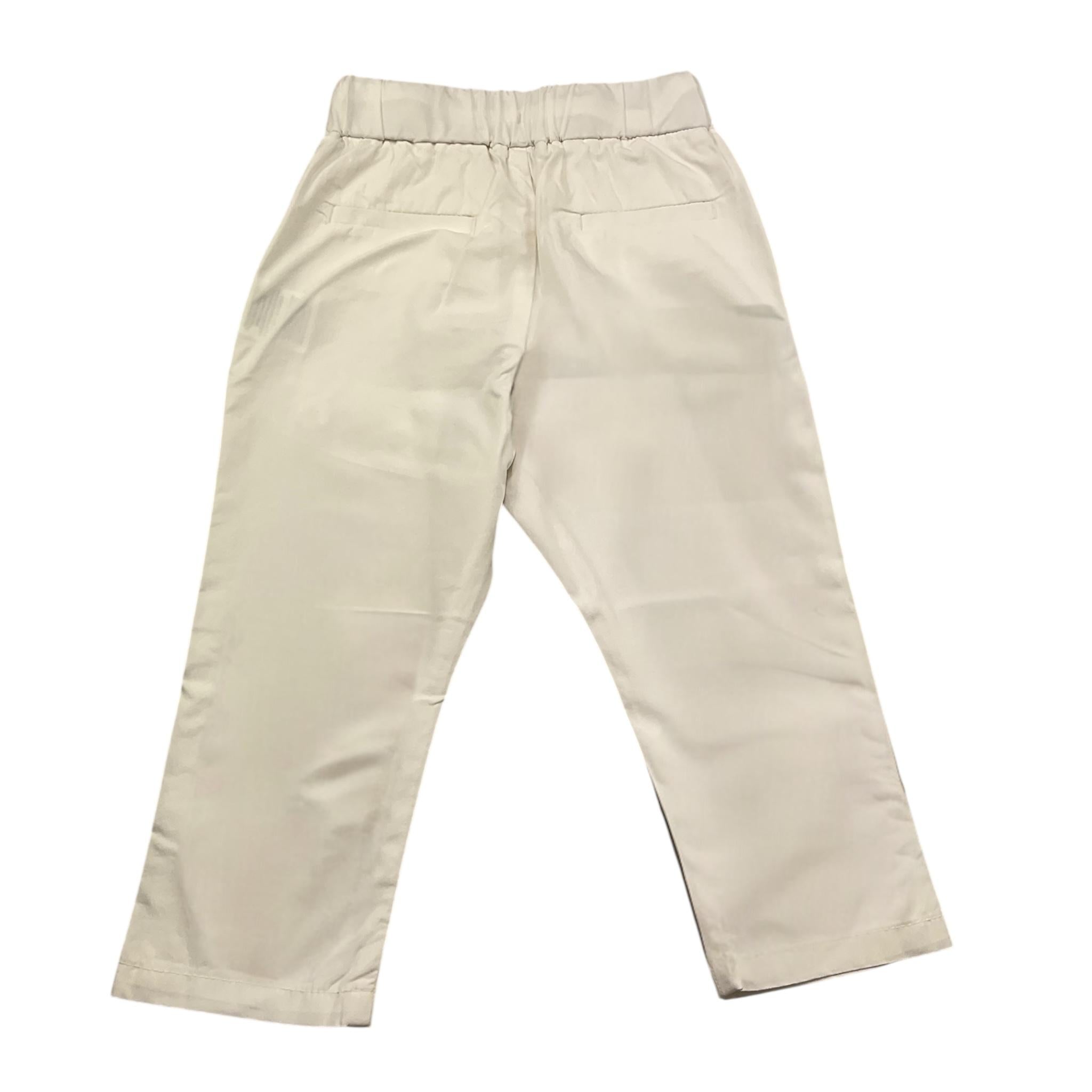 Sun68 Pantalone Tinta Unita con Elastico In Vita per Bambino P35304 BIANCO SUN68 