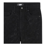 KARL LAGERFELD jeans tinta unita con brillantini Nero per Bambina Z30208 NERO KARL LAGERFELD 