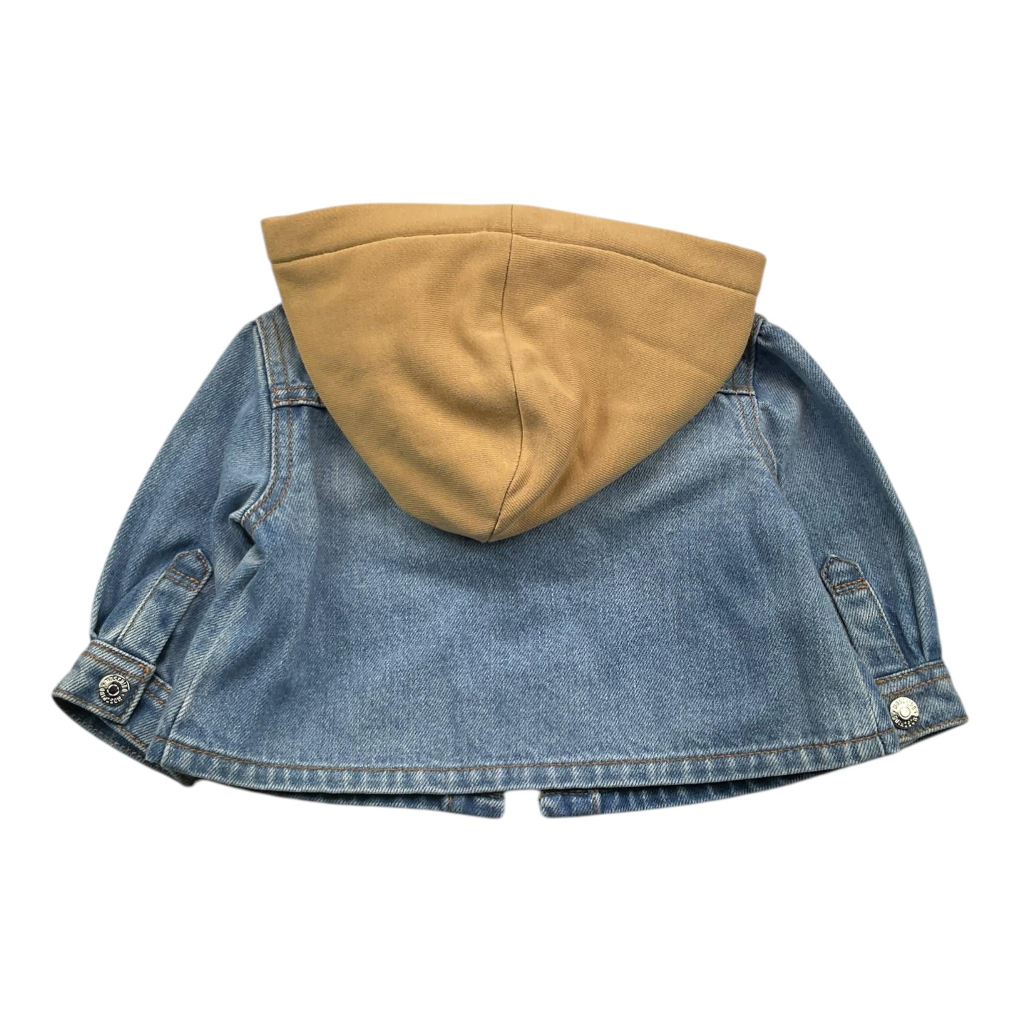 MOSCHINO giubbino in denim con cappuccio felpa Azzurro per Neonato MUA009 AZZURRO MOSCHINO 