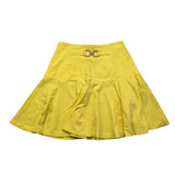 J'Aime' Solid Color Skirt With Elastic Waist Yellow For Girls