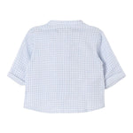 TEDDY E MINOU camicia manica lujnga collo coreano fantasia qaudri Azzurro per Neonato I24CI001G0000 AZZURRO TEDDY E MINOU 