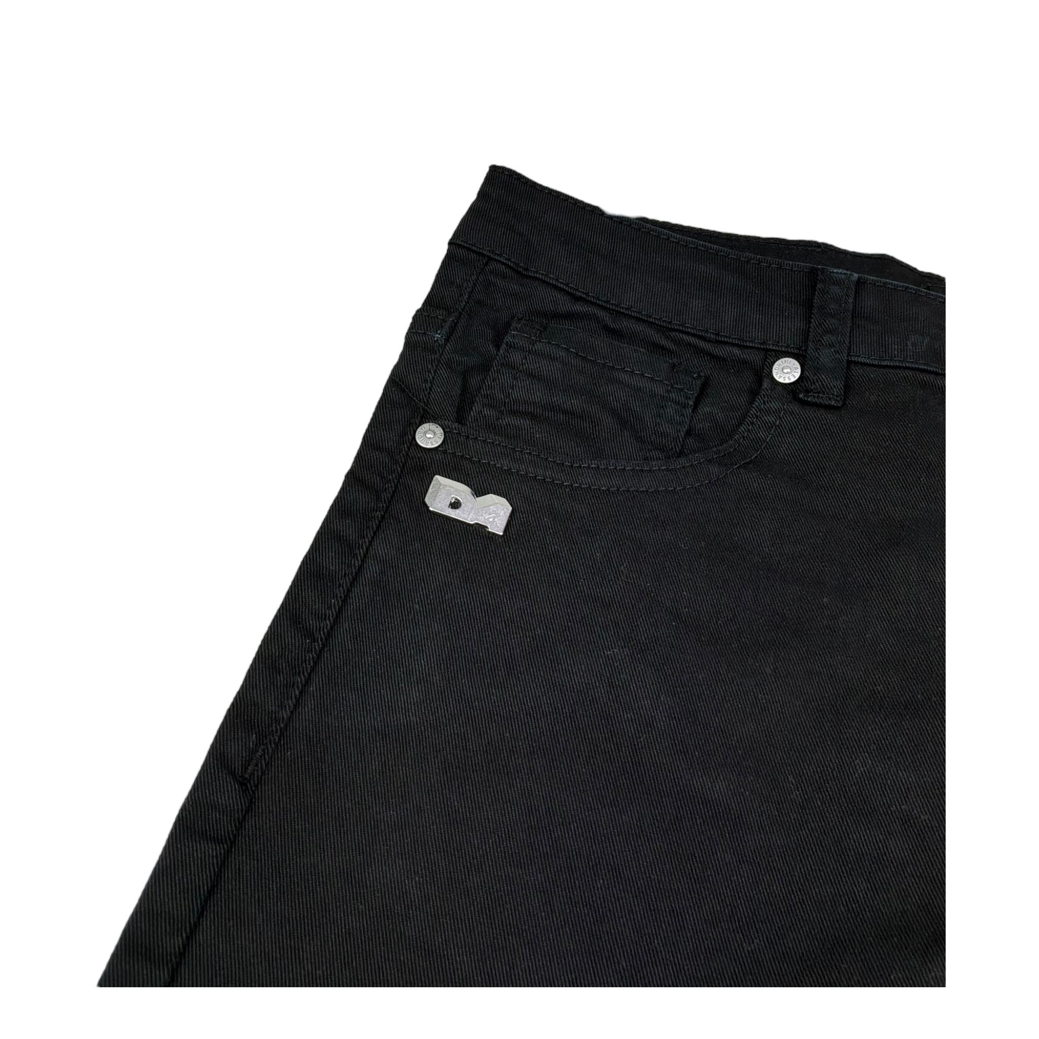 Daniele Alessandrini Jeans Tinta Unita 5 Tasche per Bambino 1235P00249 NERO DANIELE ALESSANDRINI 