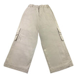 Zhoe &amp; Tobiah Solid Color Pants With Pockets And Adjustable Waist Beige For Girls