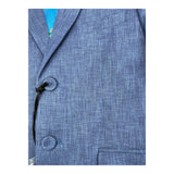 Daniele Alessandrini Single Breasted Blue Solid Color Jacket for Kids
