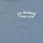 Saint Barth T-Shirt Girocollo Tinta Unita con Stampa per Bambino 00386L AZZURRO SAINT BARTH 