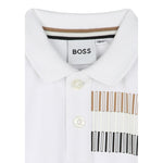 Boss Polo Mezza Manica Tinta Unita per Neonato J52100XX BIANCO BOSS 
