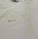 Philosophy Felpa Girocollo Tinta Unita Giromanica per Bambina I9E608 BIANCO PHILOSOPHY 