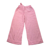 Lalalu' Palazzo Pants Solid Color Pink Striped Pattern For Girls