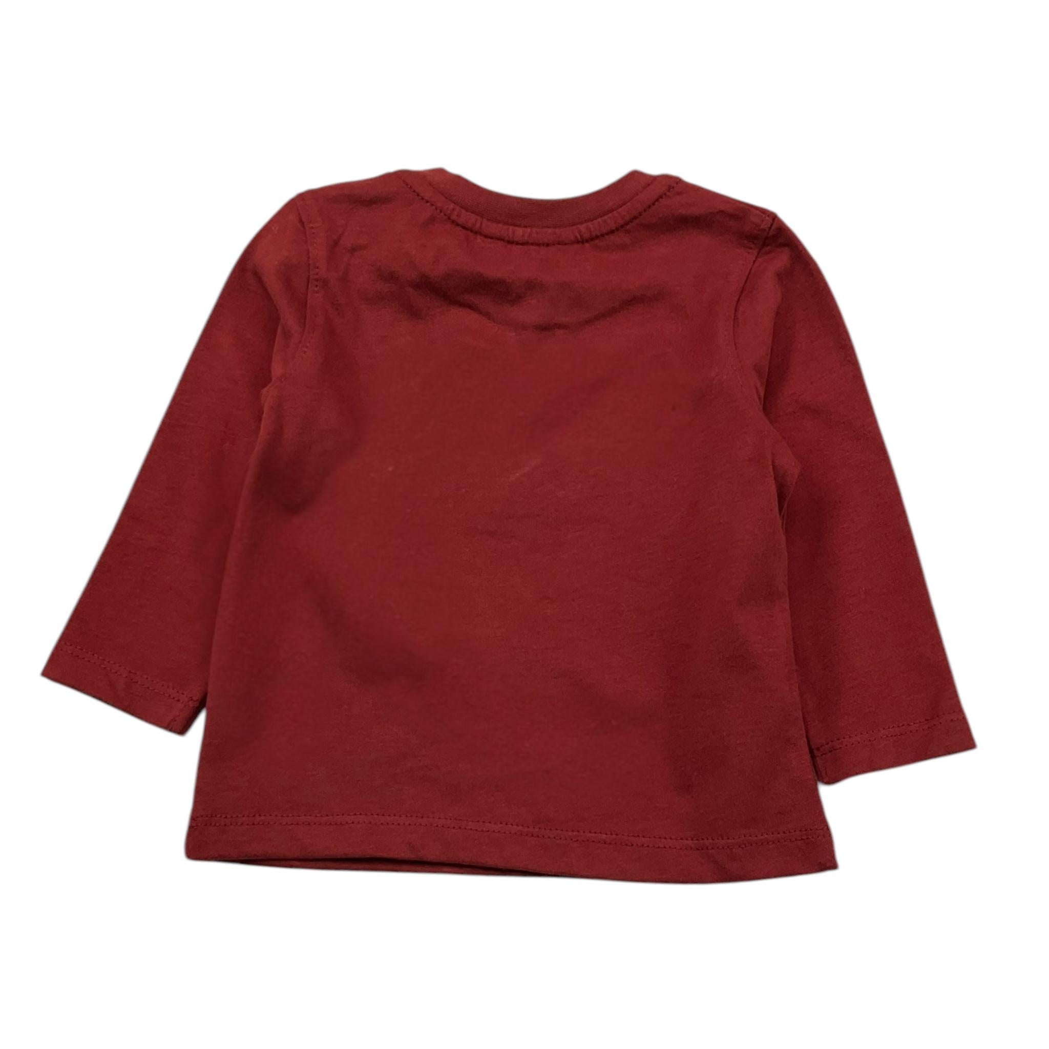 K-WAY shirt girocollo tinta unita con logo Bordeaux per Neonato K6123WWX BORDEAUX K-WAY 