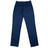 Dan John Blue Adjustable Waist Solid Color Pants For Boys