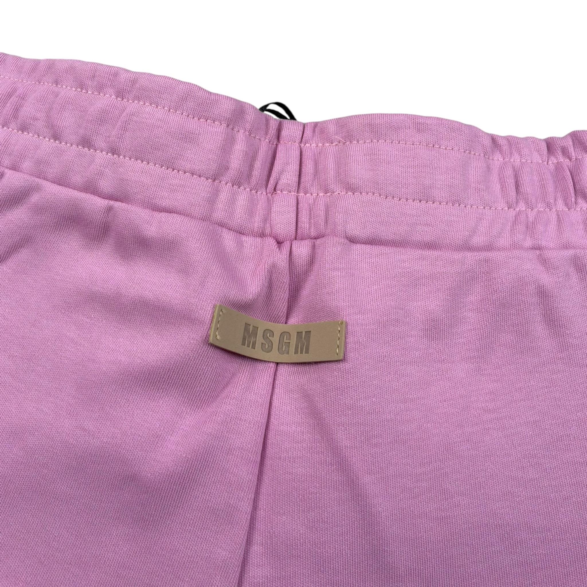 Msgm Short Felpa Tinta Unita per Bambina S5MSJGSH106 ROSA MSGM 