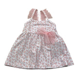 Sardon Solid Color Pink Patterned Baby Girl Strapless Cover Up