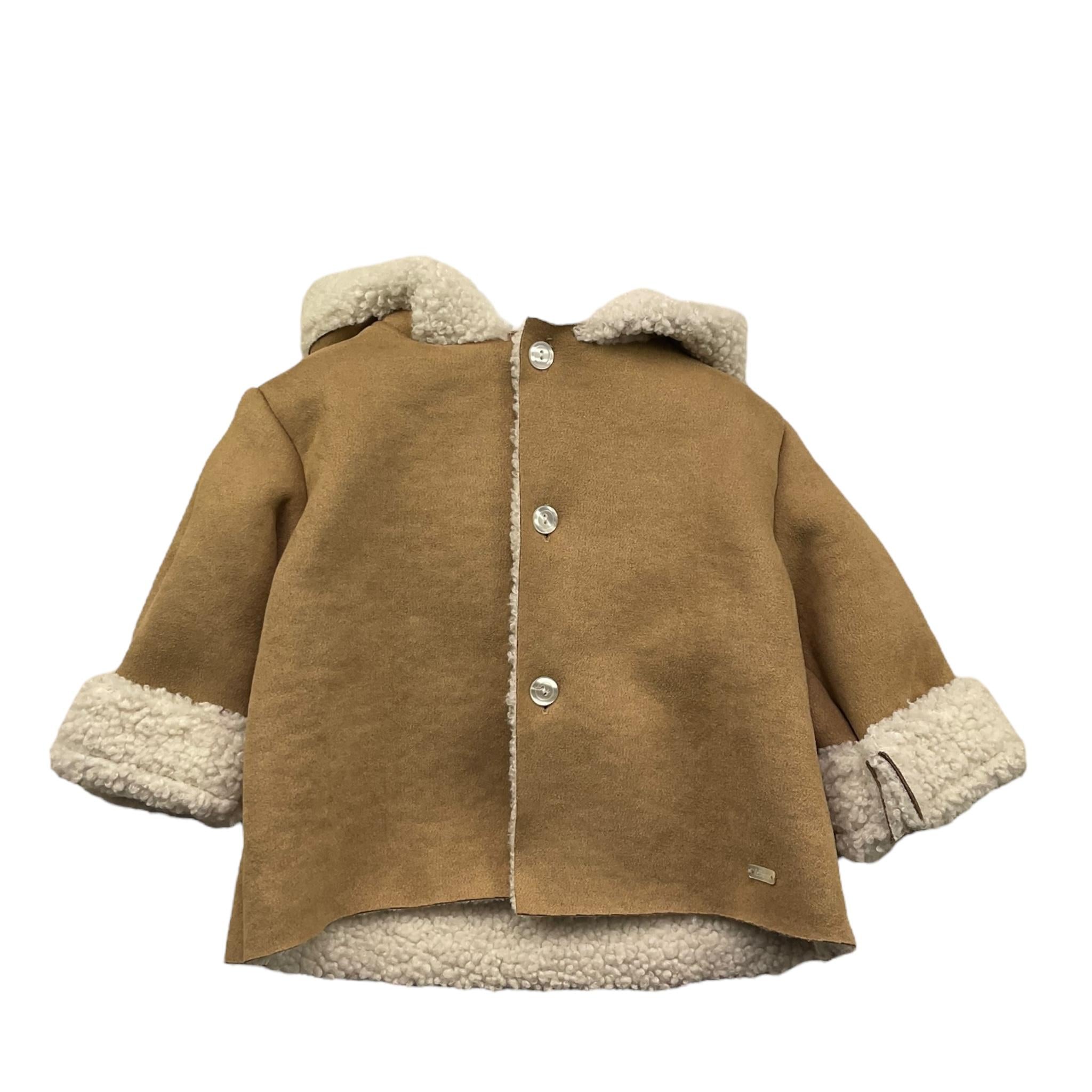 LE BEBE' giubbino tinta unita con cappuccio in camoscio Biscotto per Neonato LBB4667N BISCOTTO LE BEBE' 