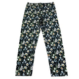 Monnalisa Leggins Tinta Unita Fantasia Floreale per Bambina 413410 NERO MONNALISA 