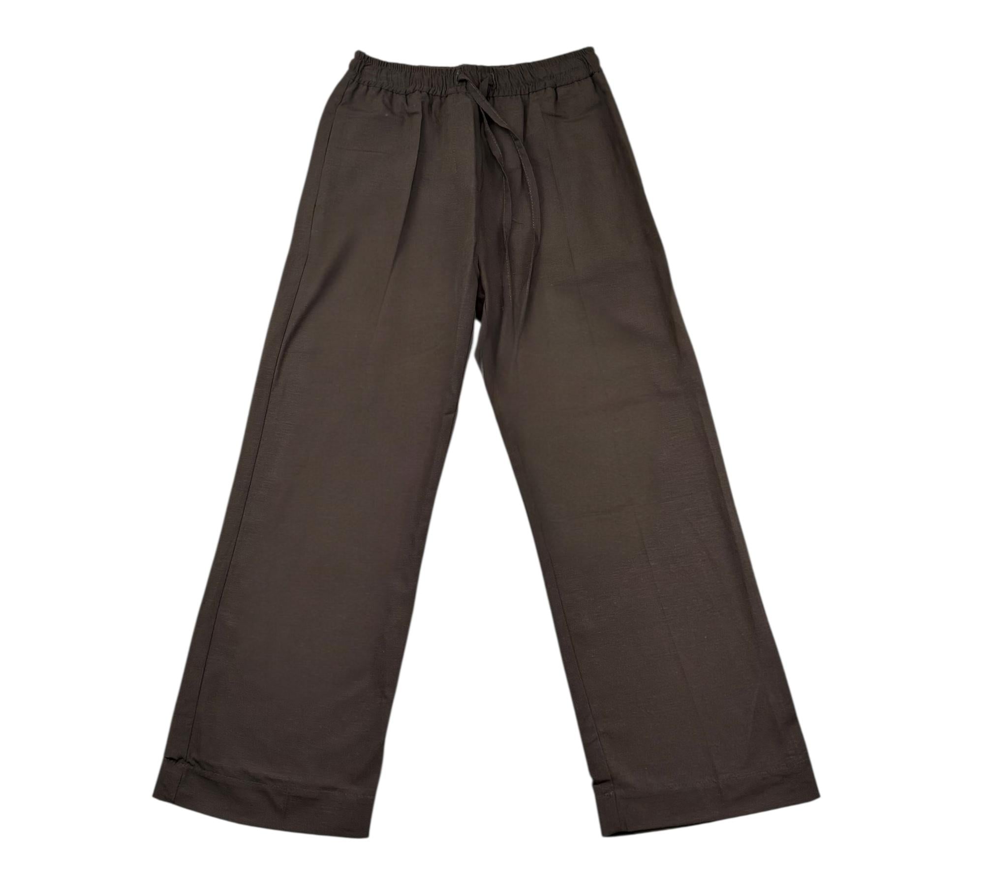 Paolo Pecora Pantalone Tinta Unita con Elastico In Vita per Bambino PP4238 MARRONE PAOLO PECORA 
