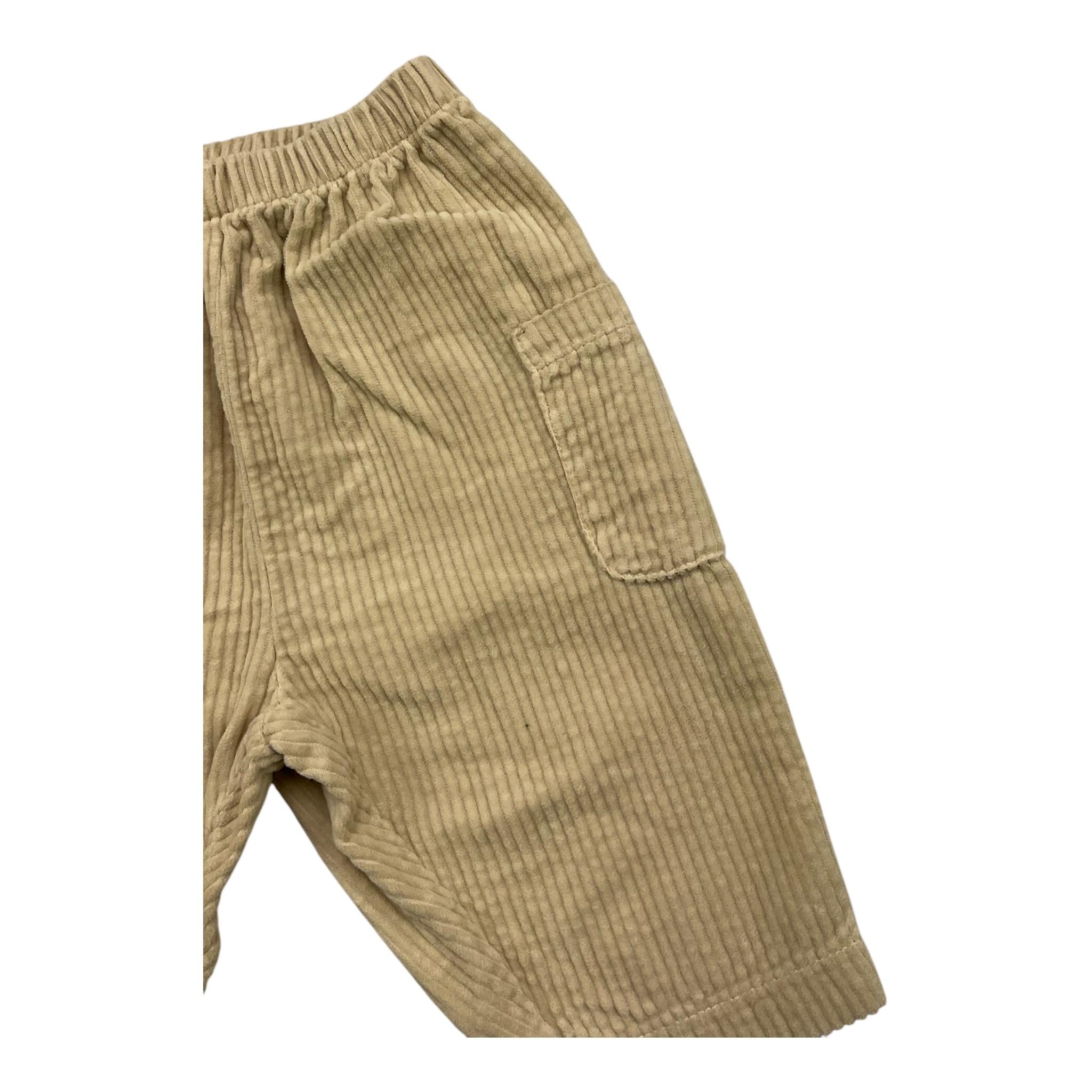 TEDDY E MINOU pantalone tinta unita con elastico in vita Beige per Neonato I24PT010V60020 BEIGE TEDDY E MINOU 