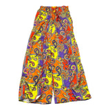 4Giveness Multicolor Printed Palazzo Pants Solid Color For Girls