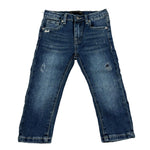 Daniele Alessandrini Jeans Tinta Unita con Girovita Regolabile per Neonato 1295PD00207 BLU DANIELE ALESSANDRINI 