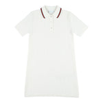 Gucci Abito Mezza Manica Tinta Unita per Bambina 809682 BIANCO GUCCI 