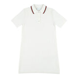 Gucci Abito Mezza Manica Tinta Unita per Bambina 809682 BIANCO GUCCI 