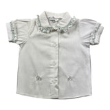 Colibri Complete Shirt-Coulotte Two-Tone White For Baby Girl