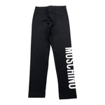 MOSCHINO leggins tinta unita con stampa logo Nero per Bambina HDP067XX NERO MOSCHINO 