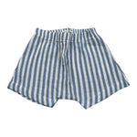 Petit Indi Bermuda Bicolore con Elastico In Vita per Neonato BERRIG BIANCO/AZZURRO PETIT INDI 