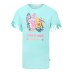 Billieblush Abito Tinta Unita con Paillettes per Bambina U20980 VERDE ACQUA BillIEBLUSH 