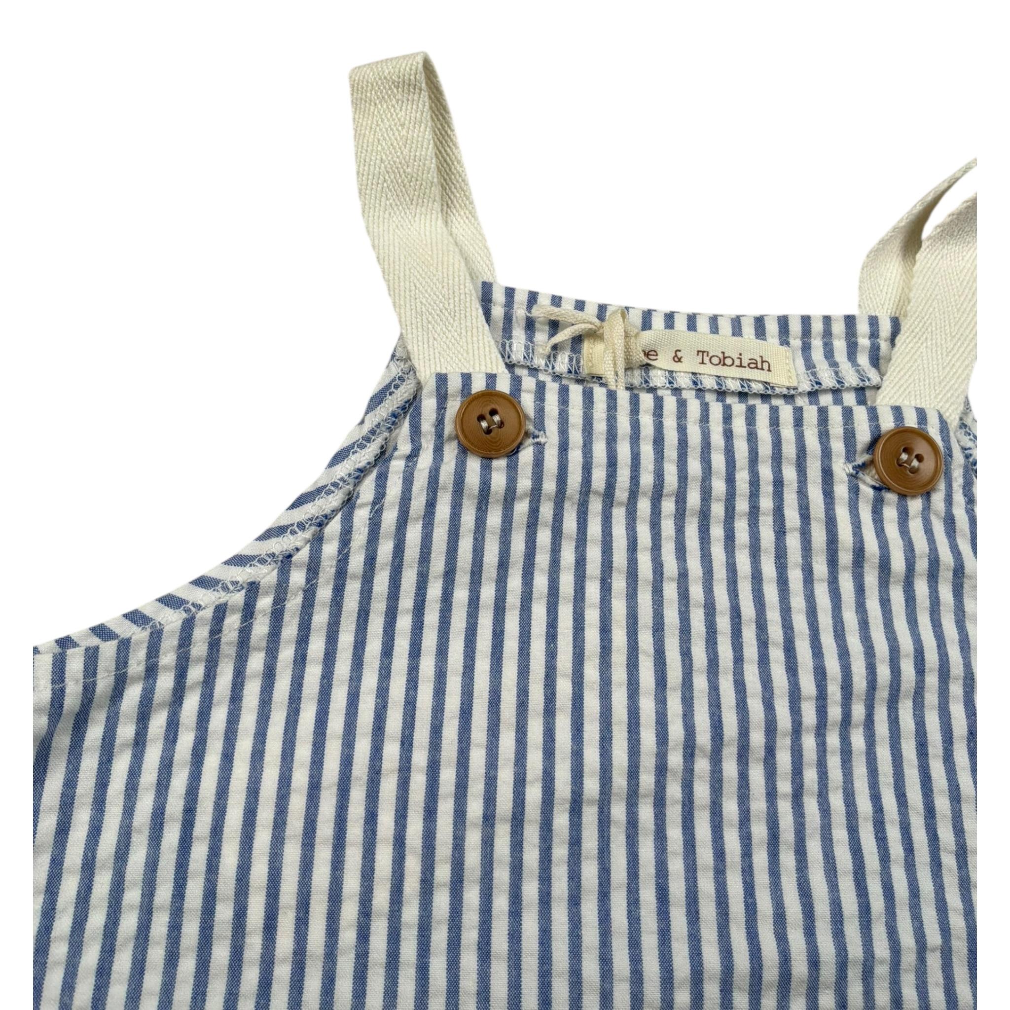 Zhoe & Tobiah Pagliaccetto Fantasia A Righe Bicolore per Neonato STS4B BIANCO/BLU ZHOE & TOBIAH 