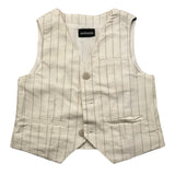Sarabanda Plain Cream Waistcoat For Newborn