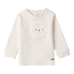 MINI BANDA shirt girocollo tinta unita con stampa Bianco per Neonata 3A614 BIANCO MINI BANDA 