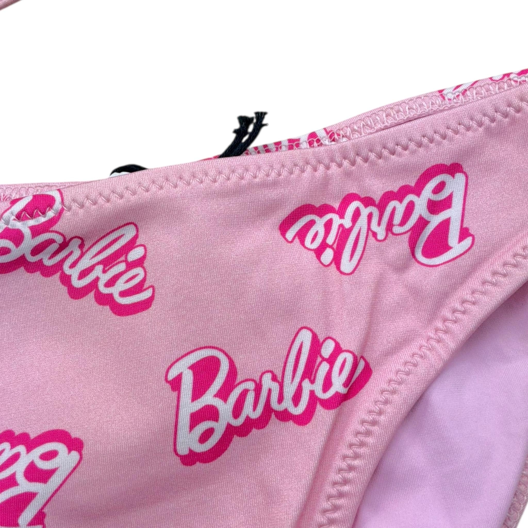 Saint Barth Costume 2 Pezzi Slip-Fascia Fantasia Barbie per Bambina BARBIE ROSA SAINT BARTH 