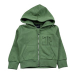 John Richmond Felpa con Zip E Cappuccio Tinta Unita con Logo per Neonato RIP26004FE VERDE JOHN RICHMOND 