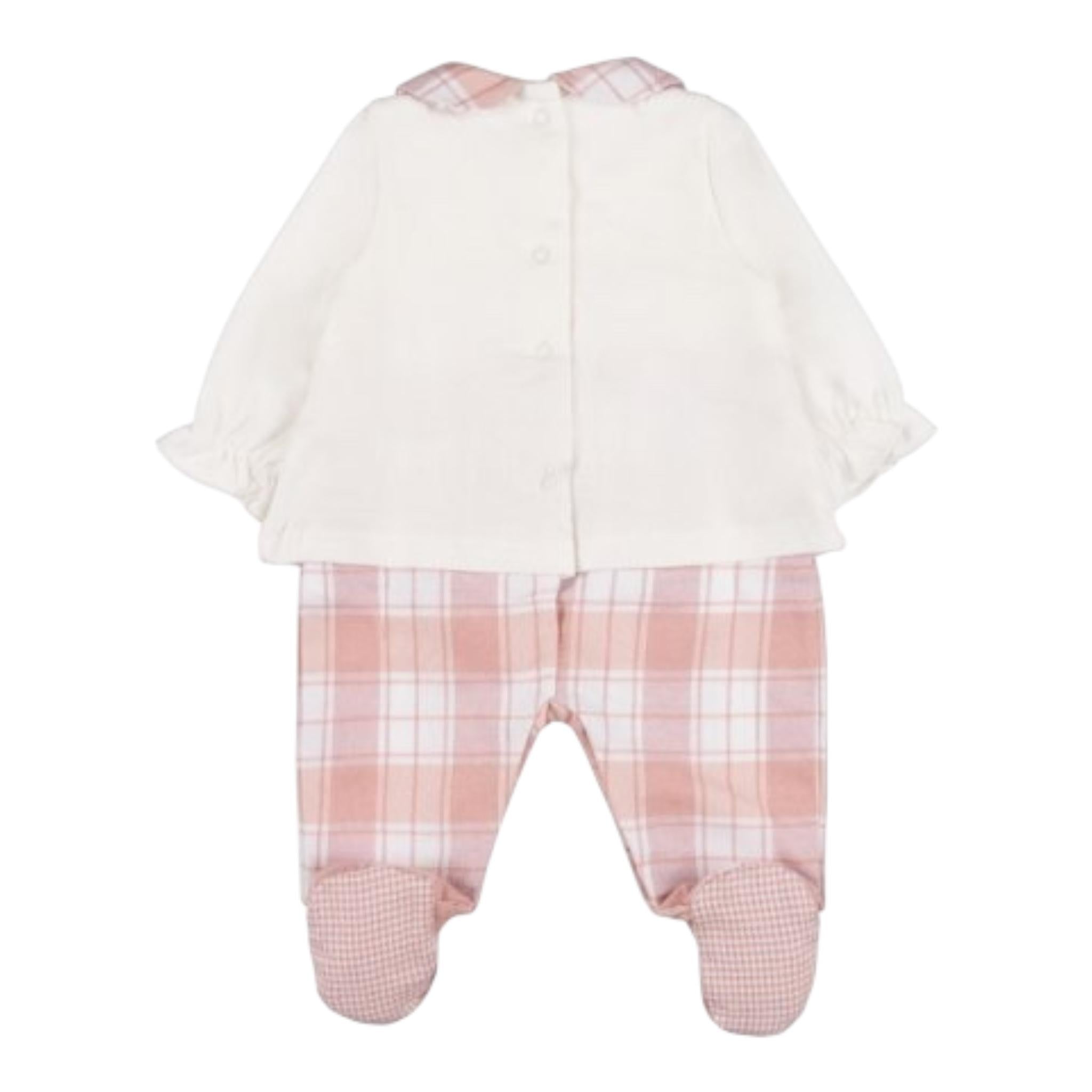 NANAN completo 2pz shirt-ghettina bicolore Bianco/rosa per Neonata I2449401R BIANCO/ROSA NANAN 